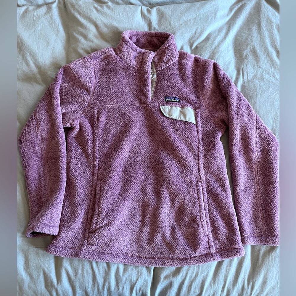Patagonia Re-tool Snap T Fleece Pullover Size Large in Lavender